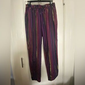 Marine Layer Women’s XS Purple, pink, gold striped pants